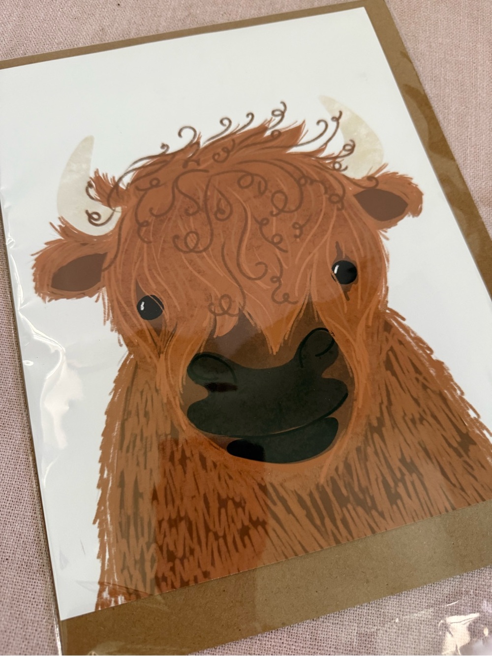 Minted Highland Cow Art Print 8x10